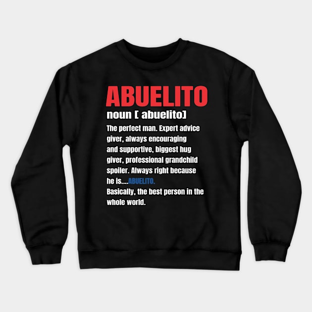 Abuelito Grandpa Puerto Rican Flag Puerto Rico Crewneck Sweatshirt by IngeniousMerch